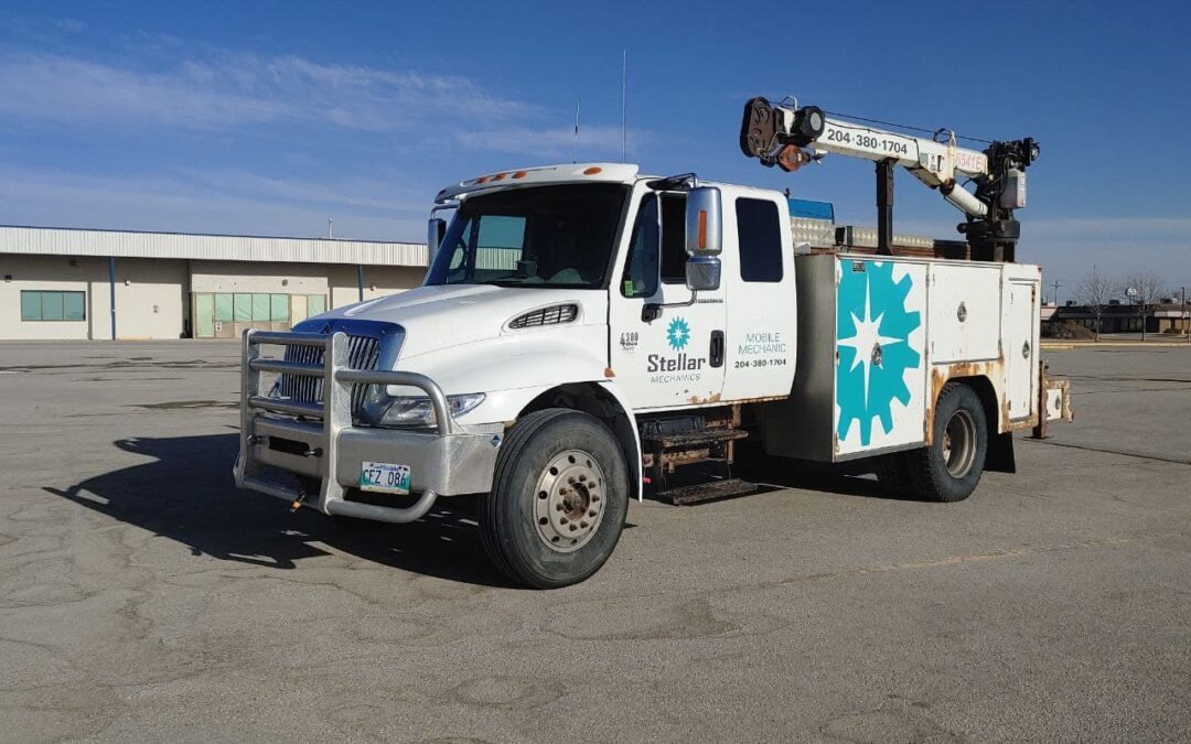 stellar mechanics mobile service truck left front view picture